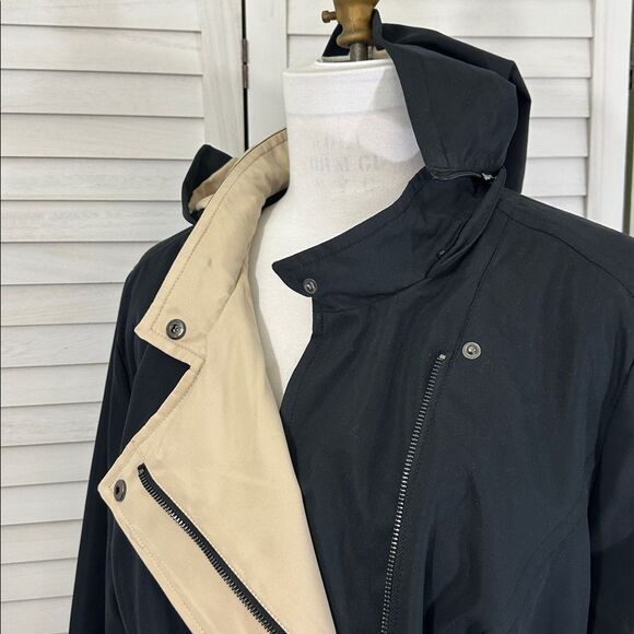Dennis Basso Size 2X Hooded Coat Weather Resistant Black - Picture 5 of 15